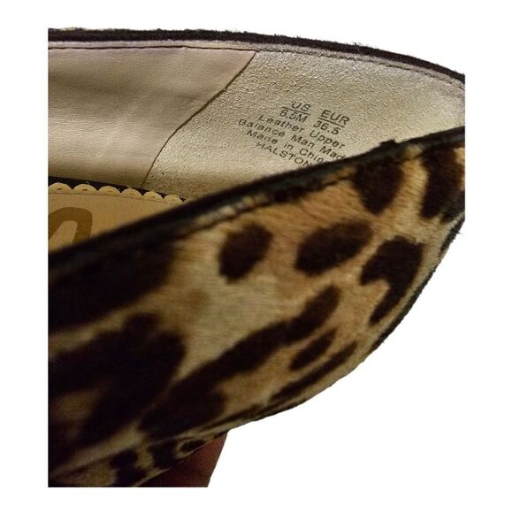 SAM EDELMAN Fur Leopard Print Halston Pumps - Size 6 1/2 - Picture 8 of 8